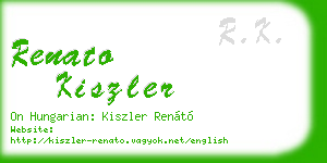 renato kiszler business card