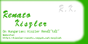 renato kiszler business card